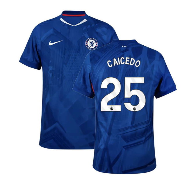 2025-2026 Chelsea Home Authentic Shirt (Caicedo 25)-SoccerKits Hub | Buy Soccer Jerseys Online